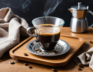 Fototapeta premium Authentic Thai Drip Coffee Experience
