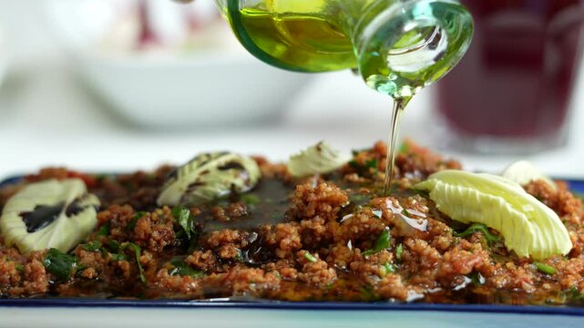 Turkish Antakya food  on table
