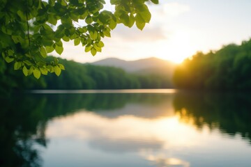 serene Lake scene at Sunset