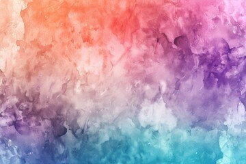 Fototapeta premium Gentle watercolor effect background in pastel pink, blue, and green, evoking a peaceful and artistic feel