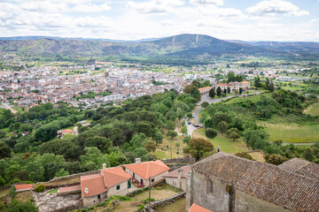 Obraz premium panoramic view of Verin city, province of Ourense, Galicia, Spain