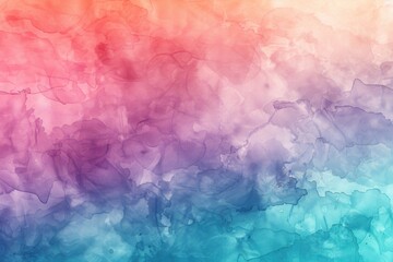 Fototapeta premium Gentle watercolor effect background in pastel pink, blue, and green, evoking a peaceful and artistic feel