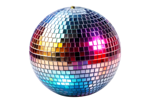 disco ball isolated on white
