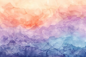 Gentle watercolor effect background in pastel pink, blue, and green, evoking a peaceful and artistic feel