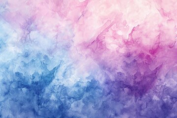Fototapeta premium Gentle watercolor effect background in pastel pink, blue, and green, evoking a peaceful and artistic feel
