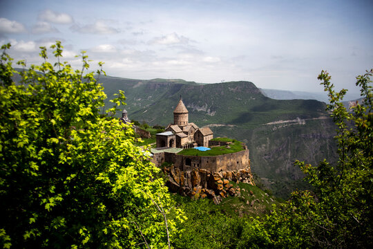 Tatev monastery in the mountains of Armenia