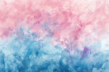 Fototapeta premium Gentle watercolor effect background in pastel pink, blue, and green, evoking a peaceful and artistic feel