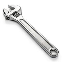 Ultra-Realistic Professional Photo of a Wrench on Pure White Background – Ideal for Tool Advertising and Catalogs