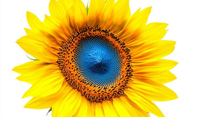 Sunflower in Ukraine colors symbolizing hope and resilience
