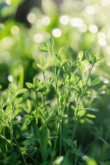 Obraz premium A detailed view of a plant with green leaves, suitable for use in illustrations or still life compositions