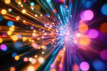 A vibrant background with a flash of light