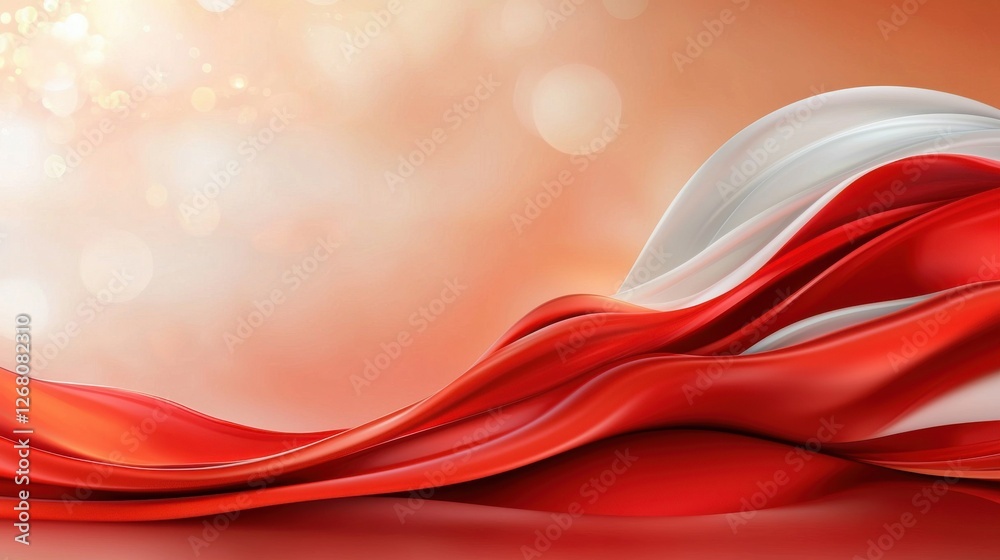 Poster red abstract gradient background with soft textures