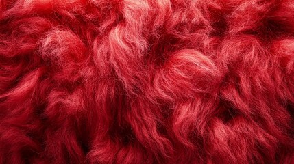 Red Watercolor Mohair Texture Background with Smooth and Fluffy Wool Fabric for Textiles and Design  
