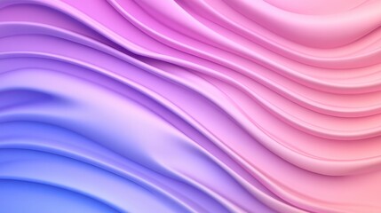 Obraz premium Elegant Gradient with Wavy Pink and Purple Texture with Smooth Curves for Calm Abstract