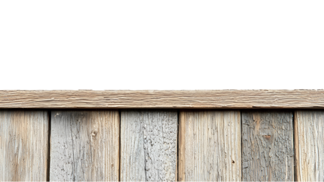 Rooftop edge, isolated on white or transparent background