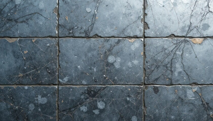 Obraz premium The surface is divided into square tiles weathered, metallic surface