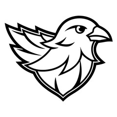 Dove Bird Vector Illustration – Cartoon, Clipart & Line Art Design on White Background, Dove bird vector clipart in cartoon, line art, and illustration style on a white background.