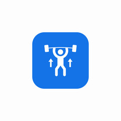 heavy weight lift icon sign vector