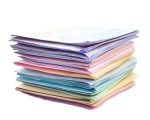 Stack of paper currency, illustrating financial wealth and banking.