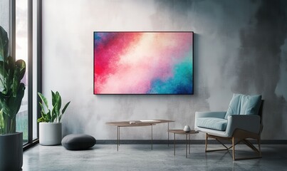 Lightbox Mockup for Wall Display,