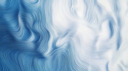 Obraz premium Abstract Blue and White Swirling Lines Pattern Texture Background Modern Digital Art Elegant Design Smooth Waves Graphic Resource Illustration 