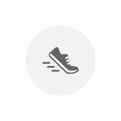 running sneakers icon sign vector