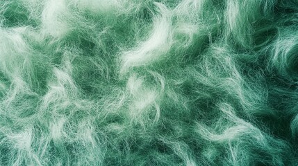 Fototapeta premium Green Watercolor Mohair Texture Background with Smooth and Fluffy Wool Fabric for Textiles and Design 