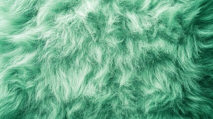 Obraz premium Green Watercolor Mohair Texture Background with Smooth and Fluffy Wool Fabric for Textiles and Design 