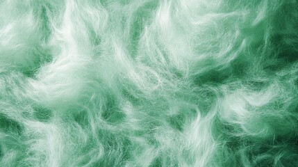 Fototapeta premium Green Watercolor Mohair Texture Background with Smooth and Fluffy Wool Fabric for Textiles and Design 