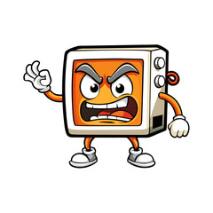  Microwave Oven Vector Illustration – Cartoon, Clipart & Line Art Design on White Background, Microwave oven vector clipart in cartoon, line art, and illustration style on a white background.