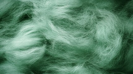 Fototapeta premium Green Watercolor Mohair Texture Background with Smooth and Fluffy Wool Fabric for Textiles and Design 