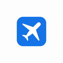 flight airport travel icon sign vector