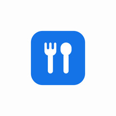 plane dining icon sign vector