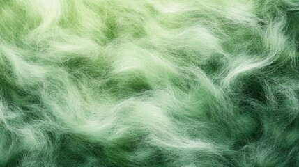 Fototapeta premium Green Watercolor Mohair Texture Background with Smooth and Fluffy Wool Fabric for Textiles and Design 
