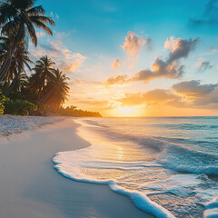 Idyllic Paradise Beach with Gentle Waves