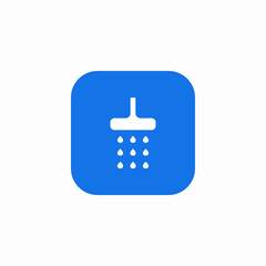 water shower running icon sign vector