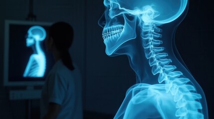 Technical Medical X-ray Examination in Doctor's Office