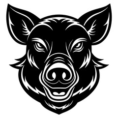 Pig Animal Vector Illustration – Cartoon, Clipart & Line Art Design on White Background, Pig animal vector clipart in cartoon, line art, and illustration style on a white background.
