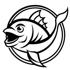 Arowana Fish Vector Illustration – Cartoon, Clipart & Line Art Design on White Background,  Arowana fish vector clipart in cartoon, line art, and illustration style on a white background.