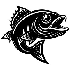 Arowana Fish Vector Illustration – Cartoon, Clipart & Line Art Design on White Background,  Arowana fish vector clipart in cartoon, line art, and illustration style on a white background.