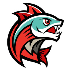 Arowana Fish Vector Illustration – Cartoon, Clipart & Line Art Design on White Background,  Arowana fish vector clipart in cartoon, line art, and illustration style on a white background.