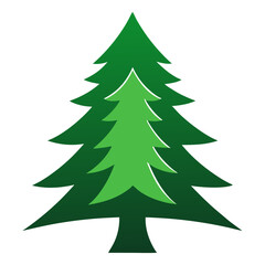 Spruce Tree Vector Illustration – Cartoon, Clipart & Line Art Design on White Background, Spruce tree vector clipart in cartoon, line art, and illustration style on a white background.