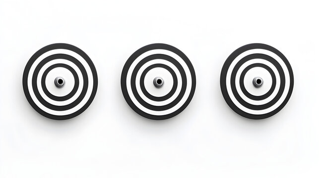 Modern Minimalistic Concentric Circles Artwork: Symmetrical Black and White Design Patterns for Wall Decor, Focusing on Geometry, Balance, and Depth with Visual Illusions and Aesthetics