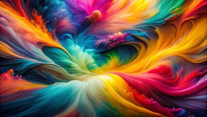 Obraz premium Abstract Watercolor Splash Pattern Backdrop - Long Exposure Photography