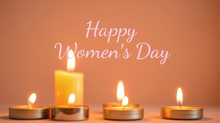 Celebrating Women's Day with candles representing equality and the recognition of women's contributions in history