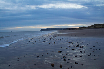 Marske-by-the-Sea Shore Beach Cliff 