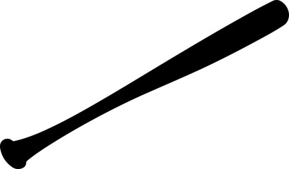Silhouette of a Baseball Bat