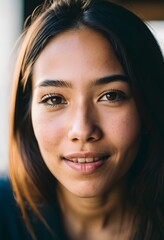 Close-up Portrait of a Young Woman