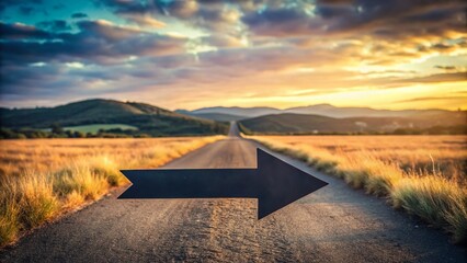 Black Arrow Landscape: Simple Directional Guide on Scenic Path