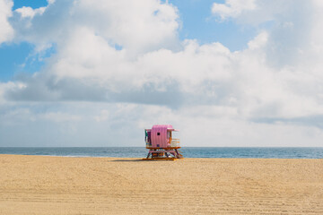 lifeguard tower on the beach